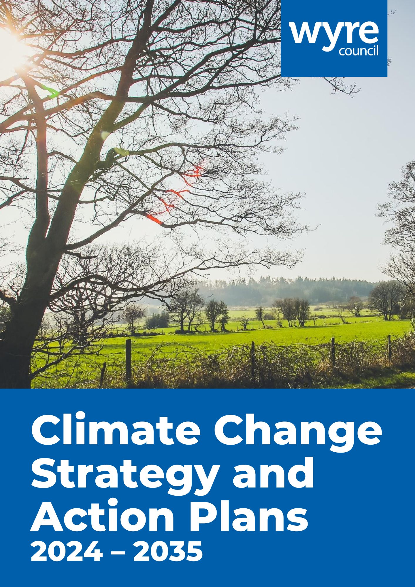 Cover of the Climate change strategy and action plans 2024 - 2035