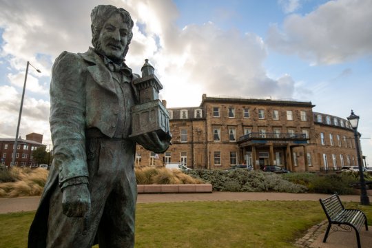 Statue of Sir Peter Hesketh in Fleetwood