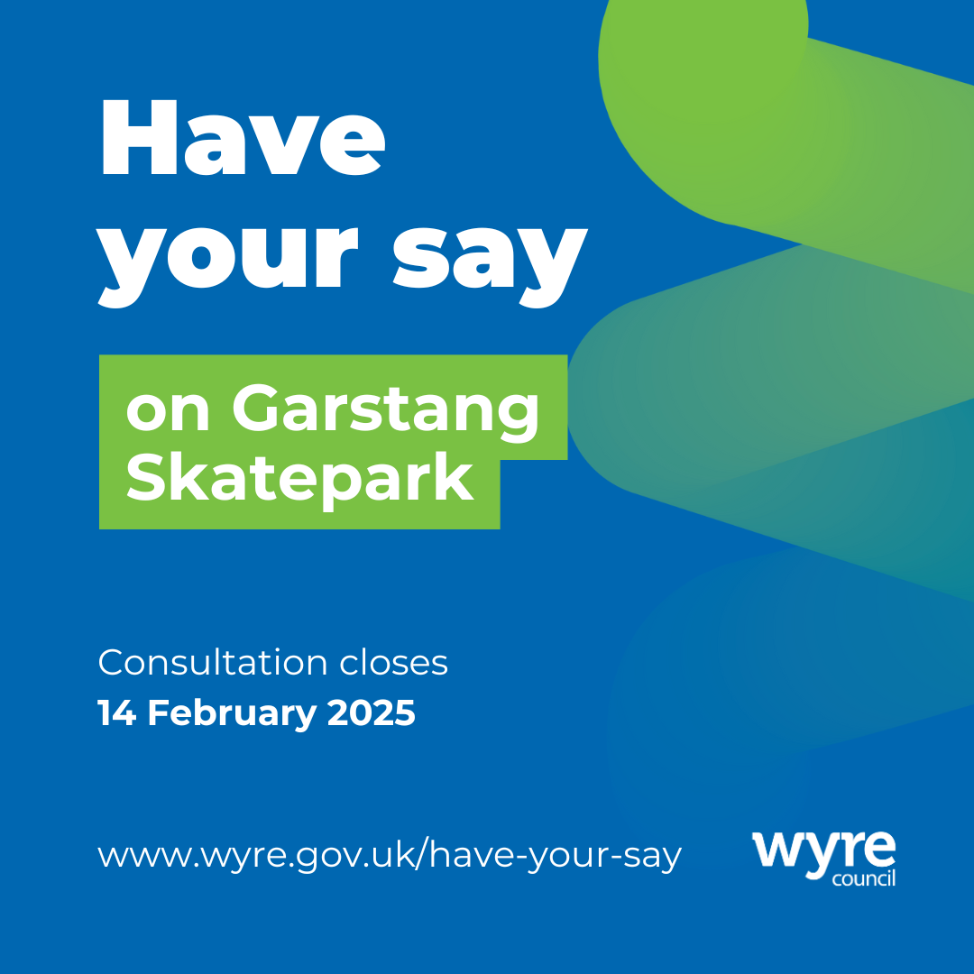 Have your say on Garstang Skatepark graphic.